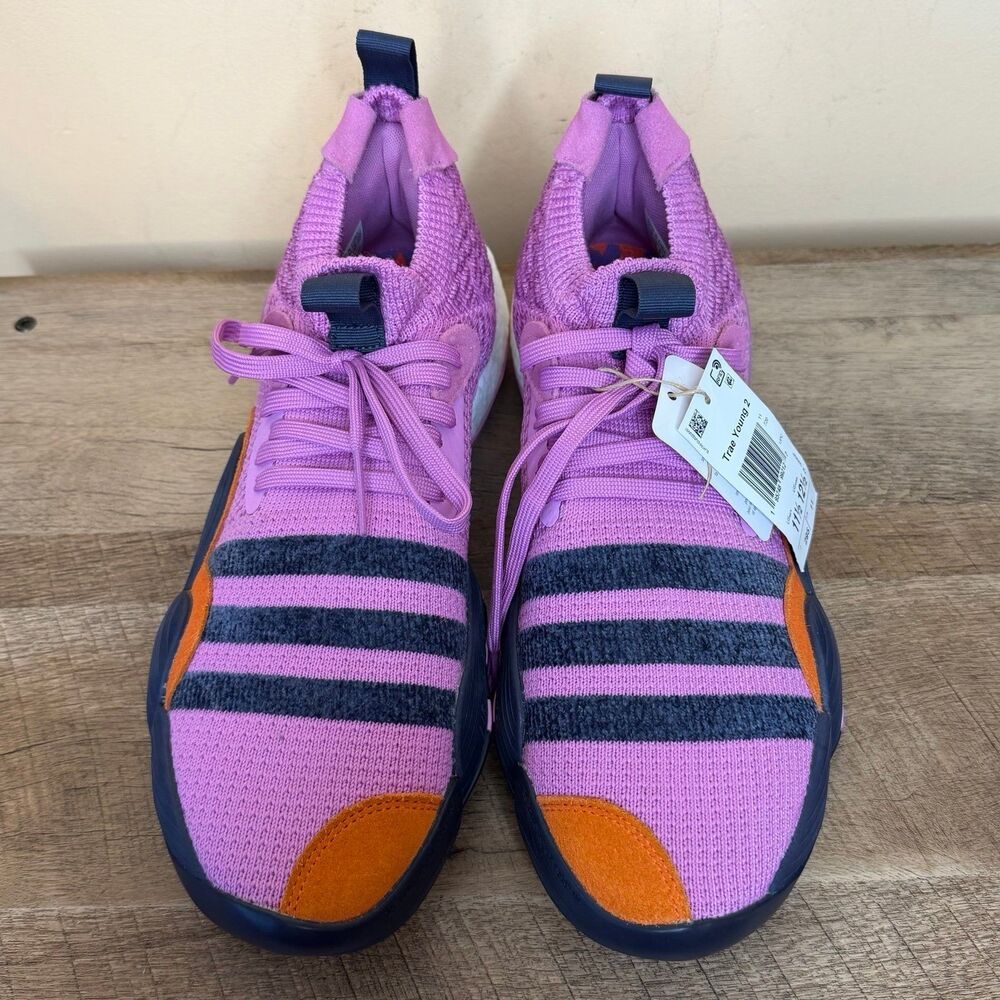 Adidas Trae Young 2 Stratosphere Pulse Lilac Basketball Shoes Mens 11.5 - Picture 4 of 7